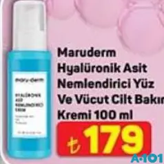 MARUDERM HYALÜRONİK ASİT NEMLEDİRİCİ YÜZ VE VÜCUT CİLT BAKIM KREMİ 100 ML fiyat ve kampanya bilgisi